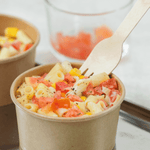 Karat 6 oz Gourmet Paper Food Container, Kraft, 96 mm — 500 ct — product photo 4