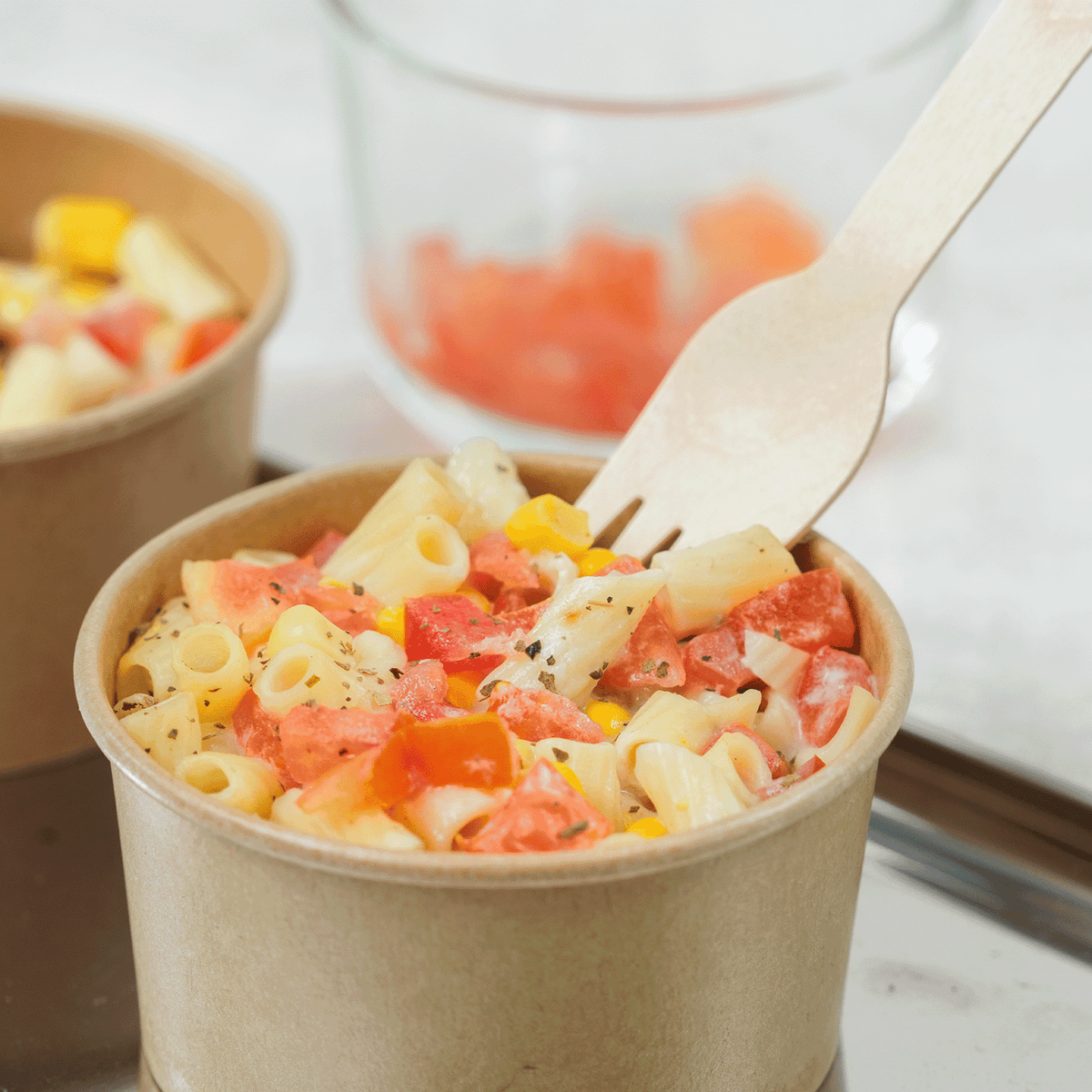 Karat 6 oz Gourmet Paper Food Container, Kraft, 96 mm — 500 ct — product photo 4