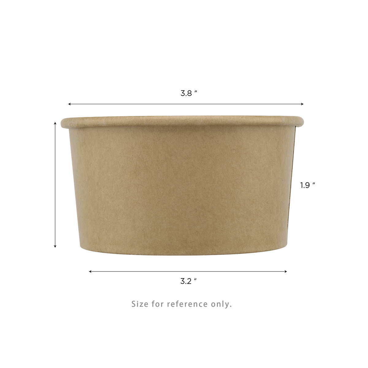 Karat 6 oz Gourmet Paper Food Container, Kraft, 96 mm — 500 ct — product photo 5