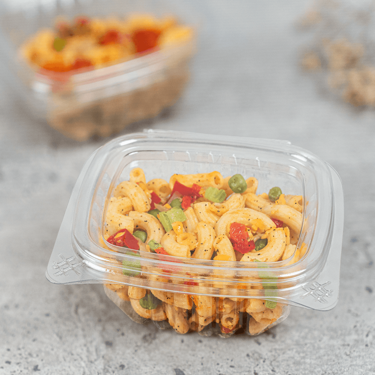 Karat 6 oz Hinged Deli Container, PET — 400 ct