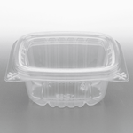 Karat 6 oz Hinged Deli Container, PET — 400 ct — product photo 2