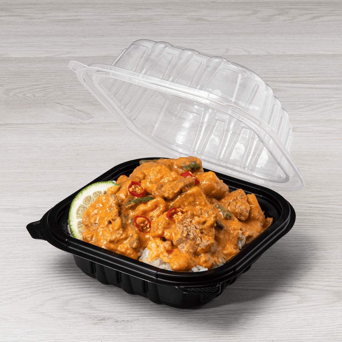 Karat 6" x 6" Premium PP Hinged Container — 300 ct — product photo 5
