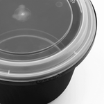 Karat 60 oz PP Tamper Resistant Injection Molded Microwaveable Black Food Container w/Clear lid — 150 sets — product photo 6