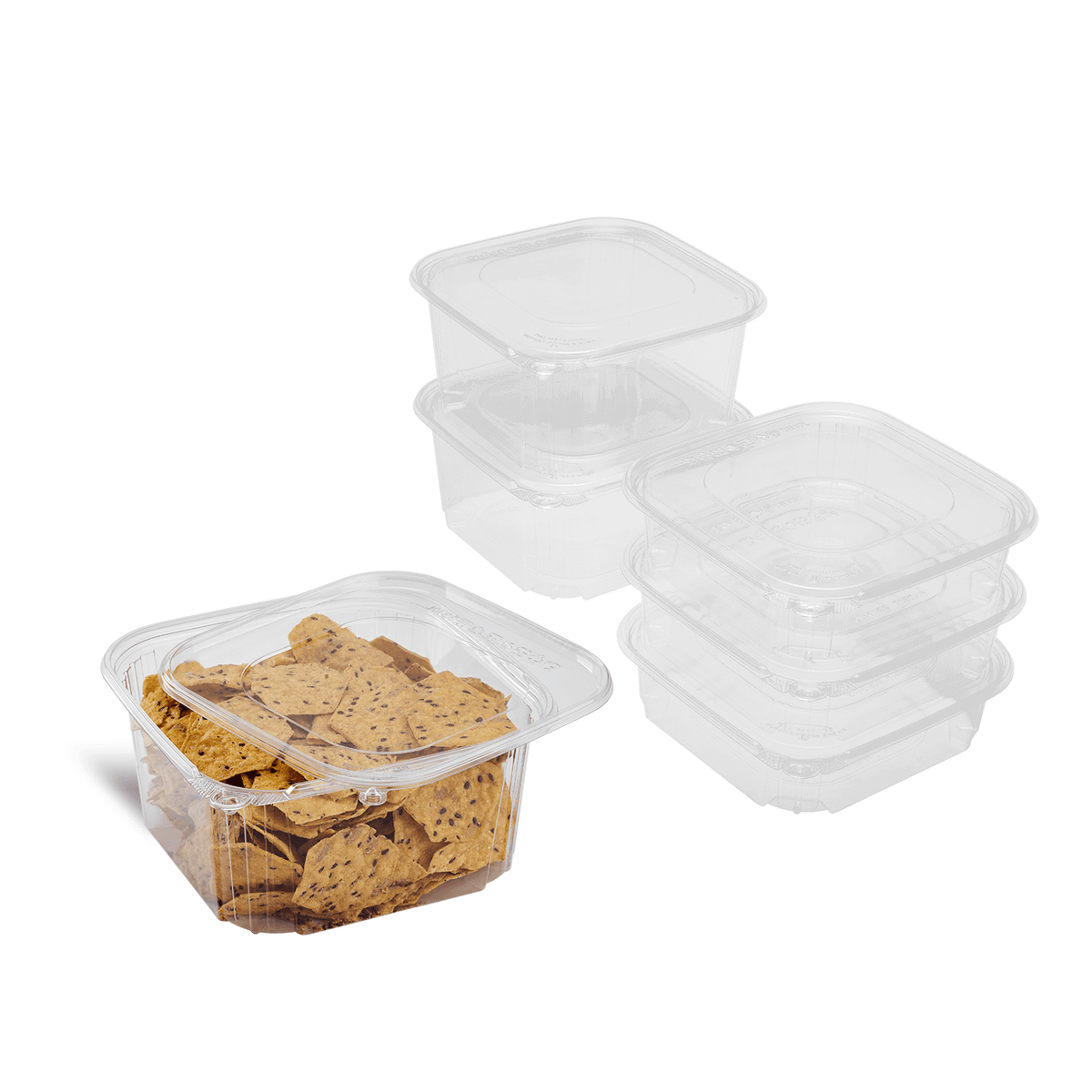 Karat 64 oz PET Tamper Resistant Deli Containers with Flat Lid — 120 sets — product photo 2