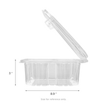Karat 64 oz PET Tamper Resistant Hinged Deli Containers w/Flat Lid — 150 sets — product photo 5