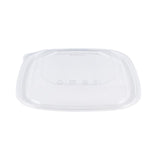 Karat 64 oz Square Disposable Salad Bowl Lids, PET, Clear — 150 ct — product photo 2