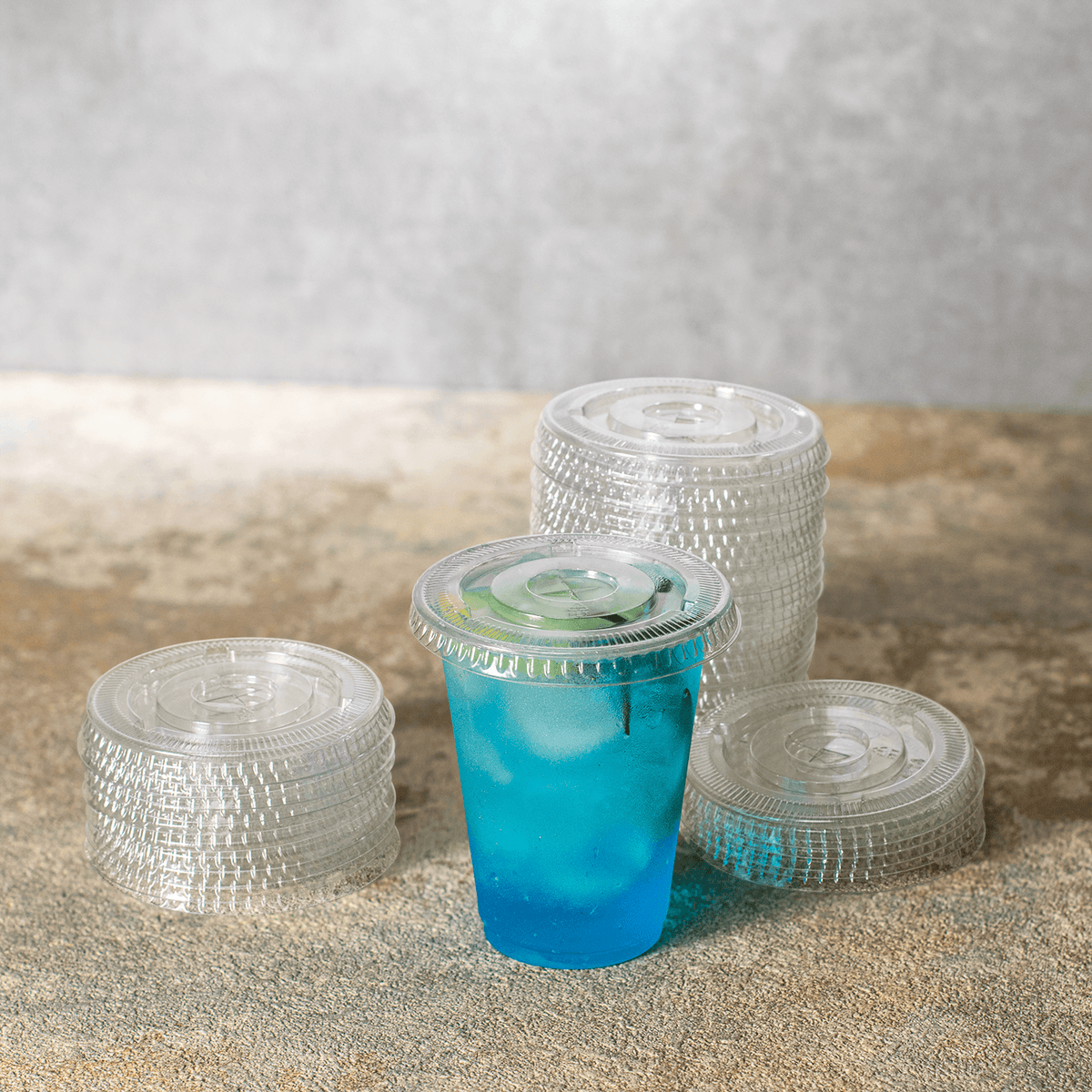 Karat 7 oz Cup Lids, PET, 74 mm — 1,000 ct