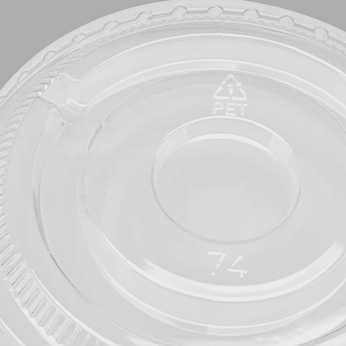 Karat 7 oz Cup Lids, PET, No Hole, 74 mm — 1,000 ct — product photo 6