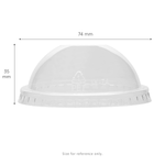 Karat 7 oz Dome Cup Lids, PET, No Hole, 74 mm — 1,000 ct — product photo 6