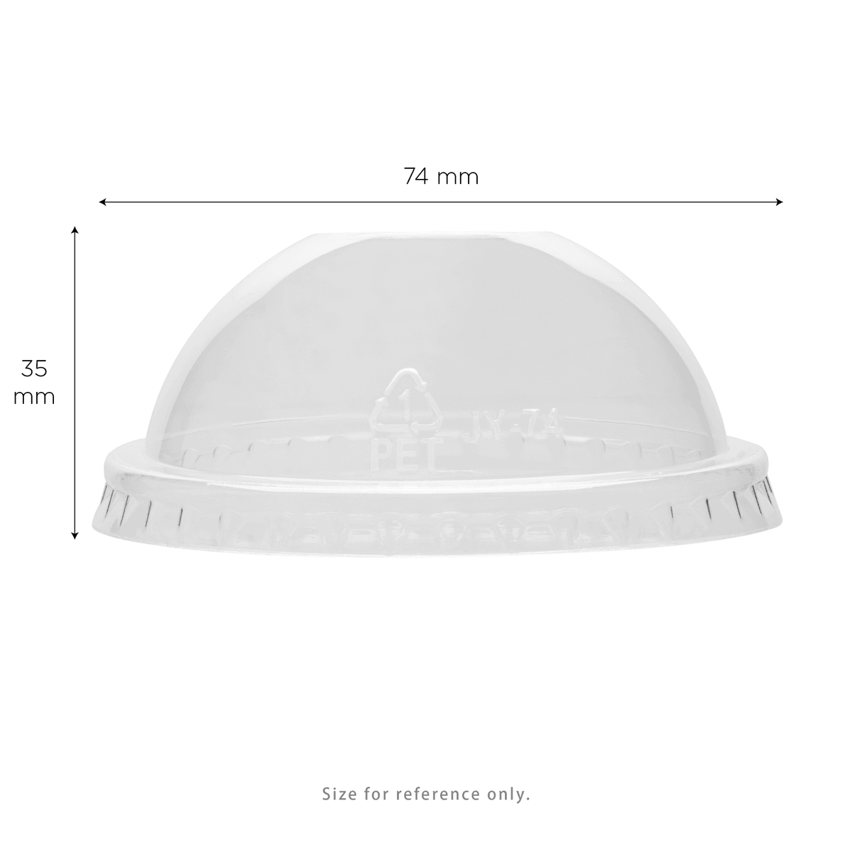 Karat 7 oz Dome Cup Lids, PET, No Hole, 74 mm — 1,000 ct — product photo 6