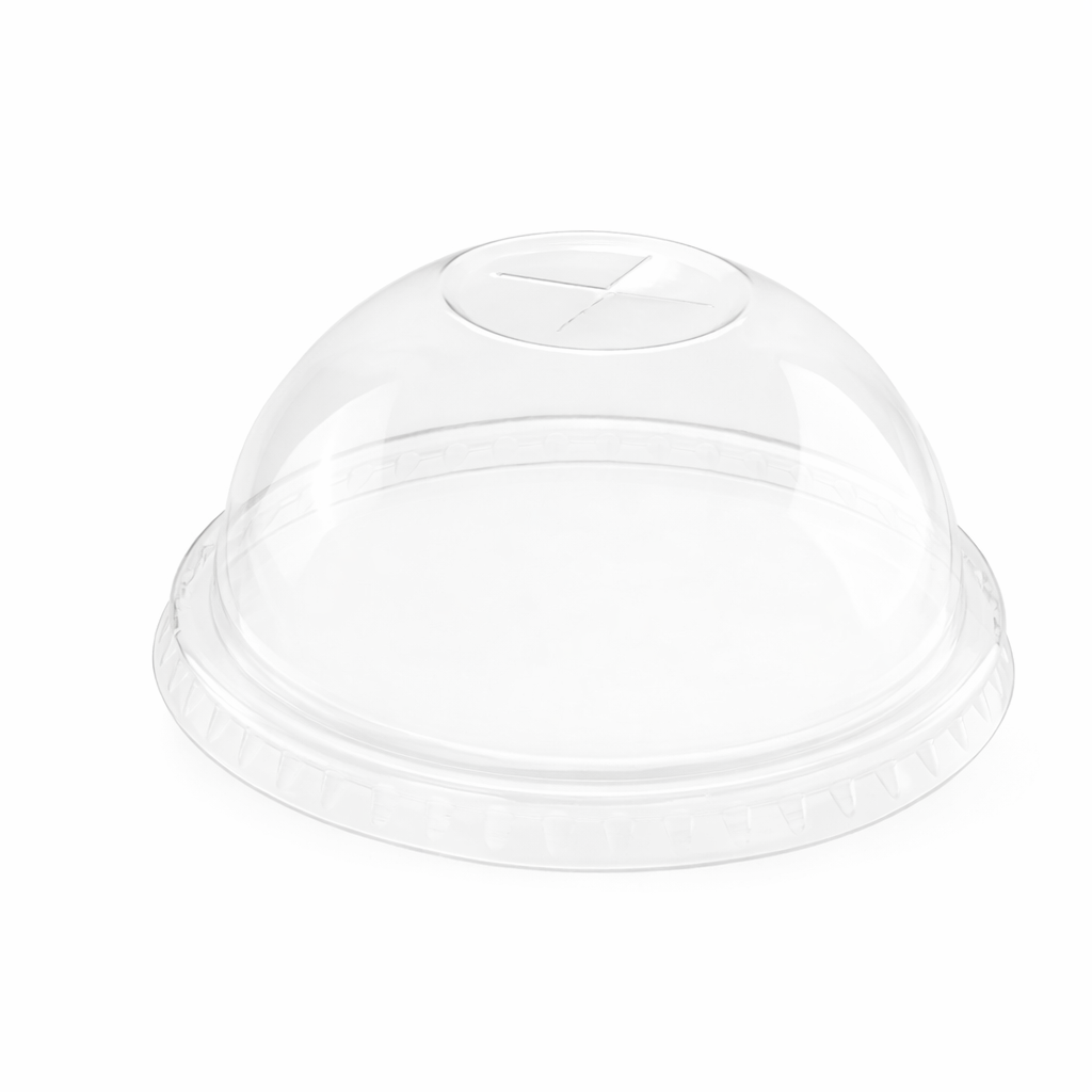 Karat 7 oz Plastic Dome Cup Lids, PET, 74 mm — 1,000 ct — product photo 2