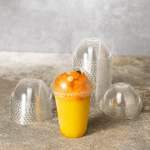 Karat 7 oz Plastic Dome Cup Lids, PET, 74 mm — 1,000 ct — product photo 4