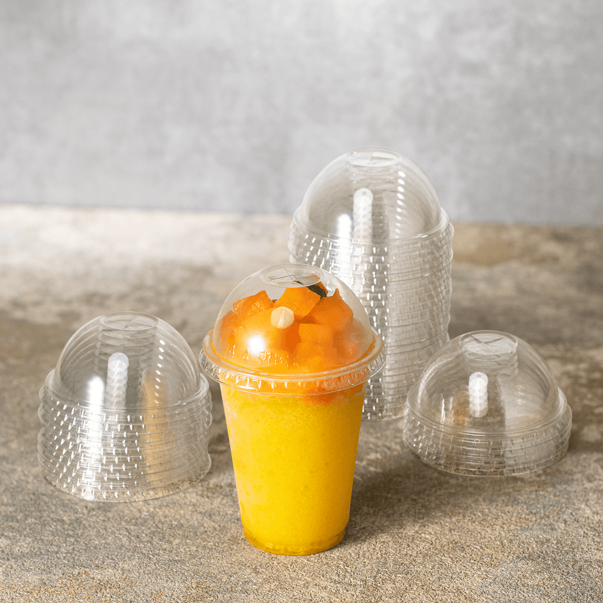 Karat 7 oz Plastic Dome Cup Lids, PET, 74 mm — 1,000 ct — product photo 4