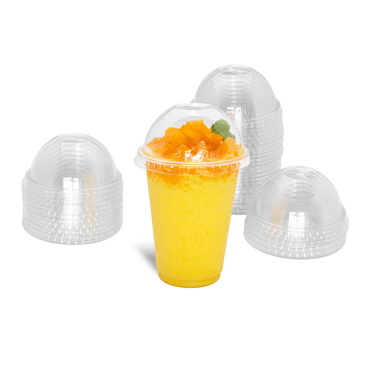 Karat 7 oz Plastic Dome Cup Lids, PET, 74 mm — 1,000 ct — product photo 9