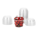 Karat 8-32 oz Deli Container Dome Lids, PET, 117 mm — 500 ct — product photo 2