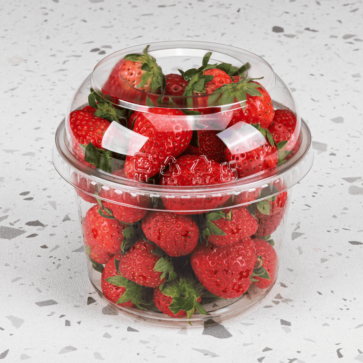 Karat 8-32 oz Deli Container Dome Lids, PET, 117 mm — 500 ct — product photo 5