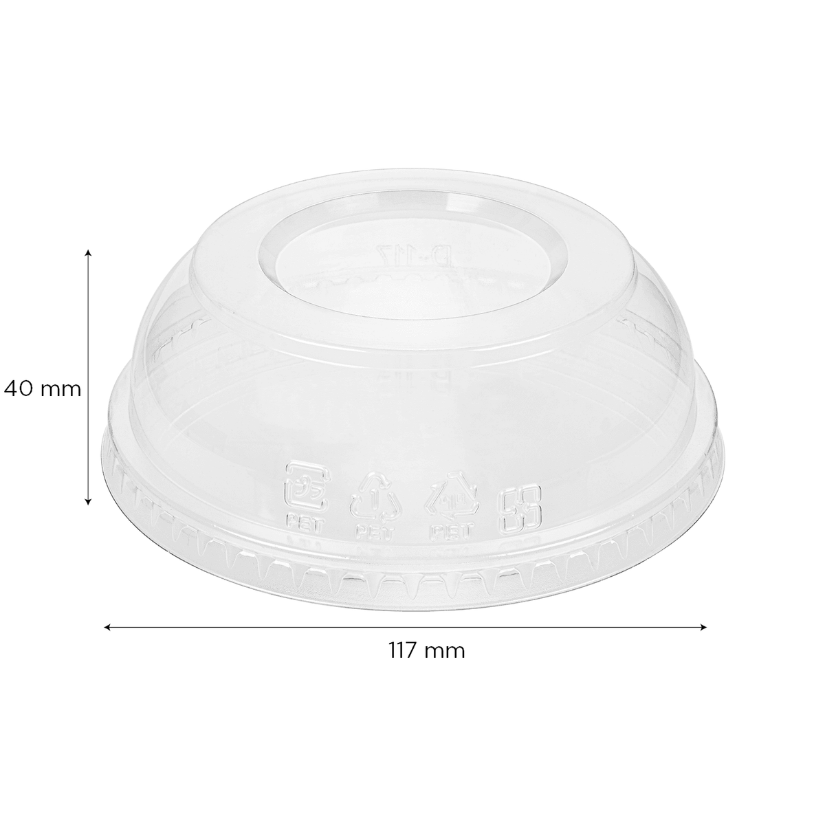 Karat 8-32 oz Deli Container Dome Lids, PET, 117 mm — 500 ct — product photo 6