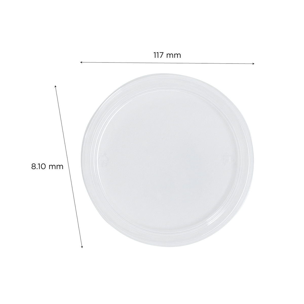 Karat 8-32 oz Deli Container Lids, PET, 117 mm — 500 ct — product photo 4