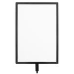 Karat 8.5" x 12.5" Guidance Stanchion Sign Holder — Black — product photo 5