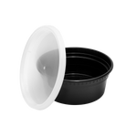Karat 8 oz Deli Containers with Lids, Injection Molded PP, Black — 240 sets — product photo 5