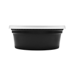 Karat 8 oz Deli Containers with Lids, Injection Molded PP, Black — 240 sets — product photo 6