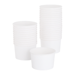 Karat 8 oz Gourmet Paper Food Container, White, 96 mm — 1,000 ct — product photo 2