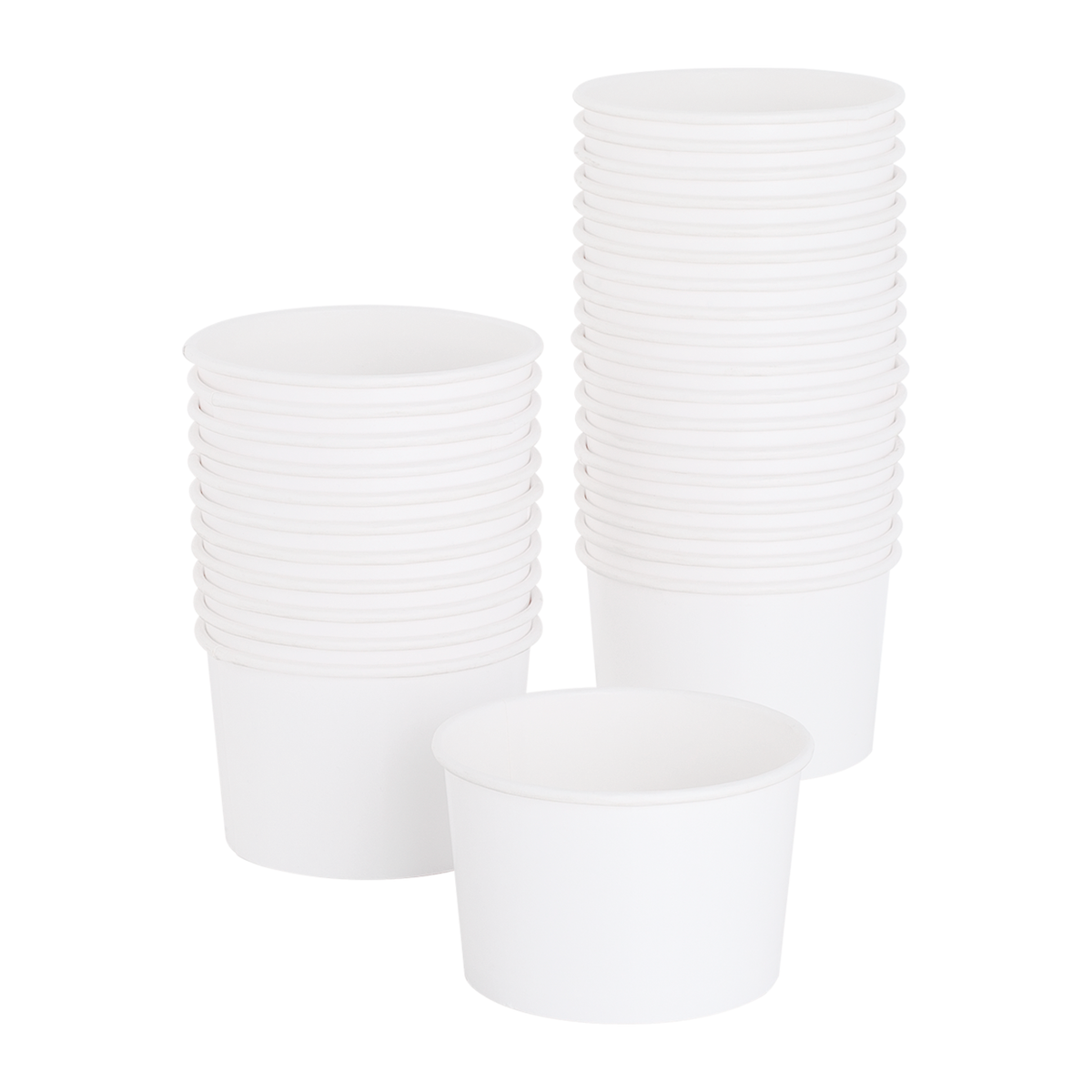 Karat 8 oz Gourmet Paper Food Container, White, 96 mm — 1,000 ct — product photo 2
