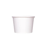 Karat 8 oz Gourmet Paper Food Container, White, 96 mm — 1,000 ct — product photo 3