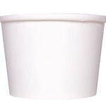 Karat 8 oz Gourmet Paper Food Container, White, 96 mm — 1,000 ct — product photo 5