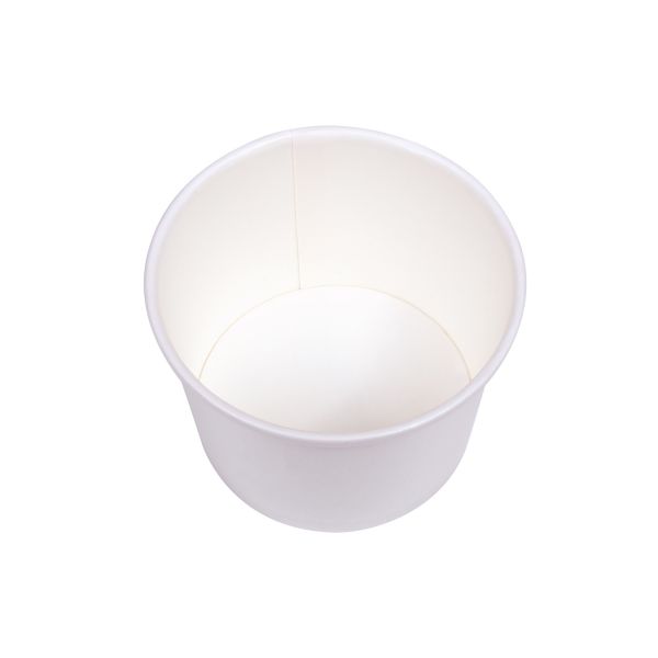 Karat 8 oz Gourmet Paper Food Container, White, 96 mm — 1,000 ct — product photo 7