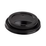 Karat 8 oz Paper Coffee Cup Lids, 80 mm, PP, Black — 1,000 ct — product photo 2
