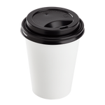 Karat 8 oz Paper Coffee Cup Lids, 80 mm, PP, Black — 1,000 ct — product photo 5