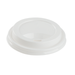 Karat 8 oz Paper Coffee Cup Lids, 80 mm, PP, White — 1,000 ct — product photo 2