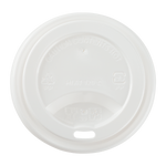 Karat 8 oz Paper Coffee Cup Lids, 80 mm, PP, White — 1,000 ct — product photo 3