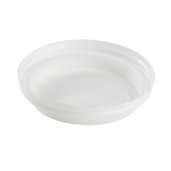 Karat 8 oz Paper Coffee Cup Lids, 80 mm, PP, White — 1,000 ct — product photo 4