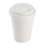 Karat 8 oz Paper Coffee Cup Lids, 80 mm, PP, White — 1,000 ct — product photo 5