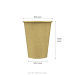 Karat 8 oz Paper Coffee Cups, Kraft, 80 mm — 1,000 ct — product photo 5
