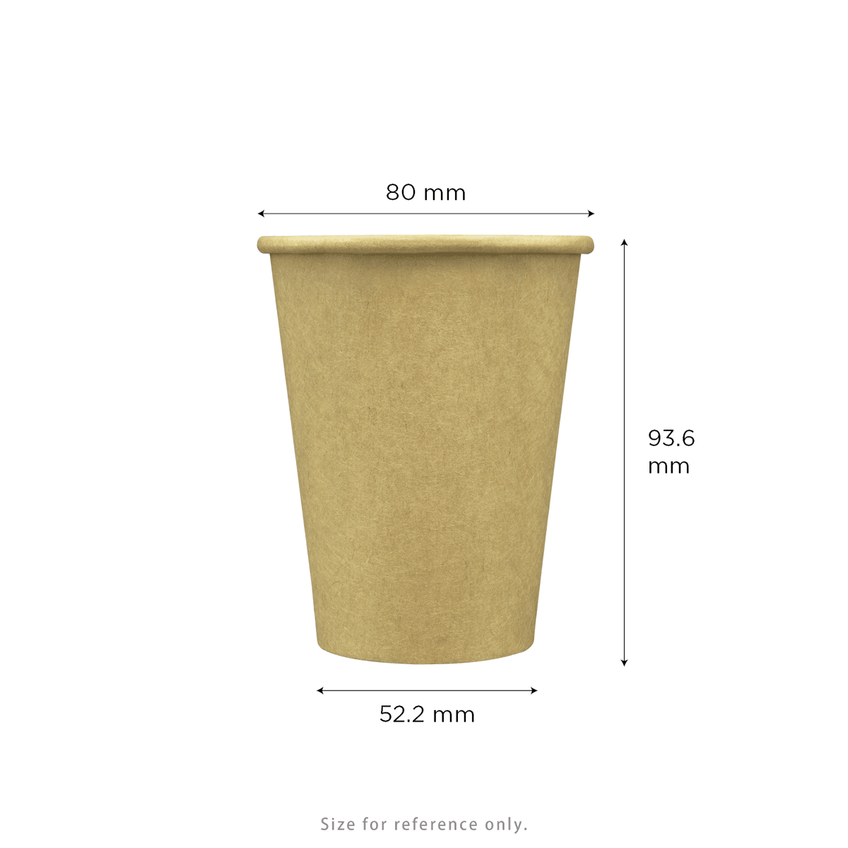 Karat 8 oz Paper Coffee Cups, Kraft, 80 mm — 1,000 ct — product photo 5