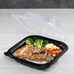 Karat 8" x 8" 3-Compartment Premium PP Hinged Container — 150 ct — product photo 3