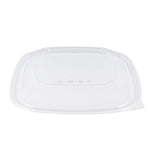 Karat 80/160 oz Square Disposable Salad Bowl Lids, PET, Clear — 50 ct — product photo 2