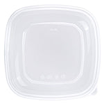 Karat 80/160 oz Square Disposable Salad Bowl Lids, PET, Clear — 50 ct — product photo 5