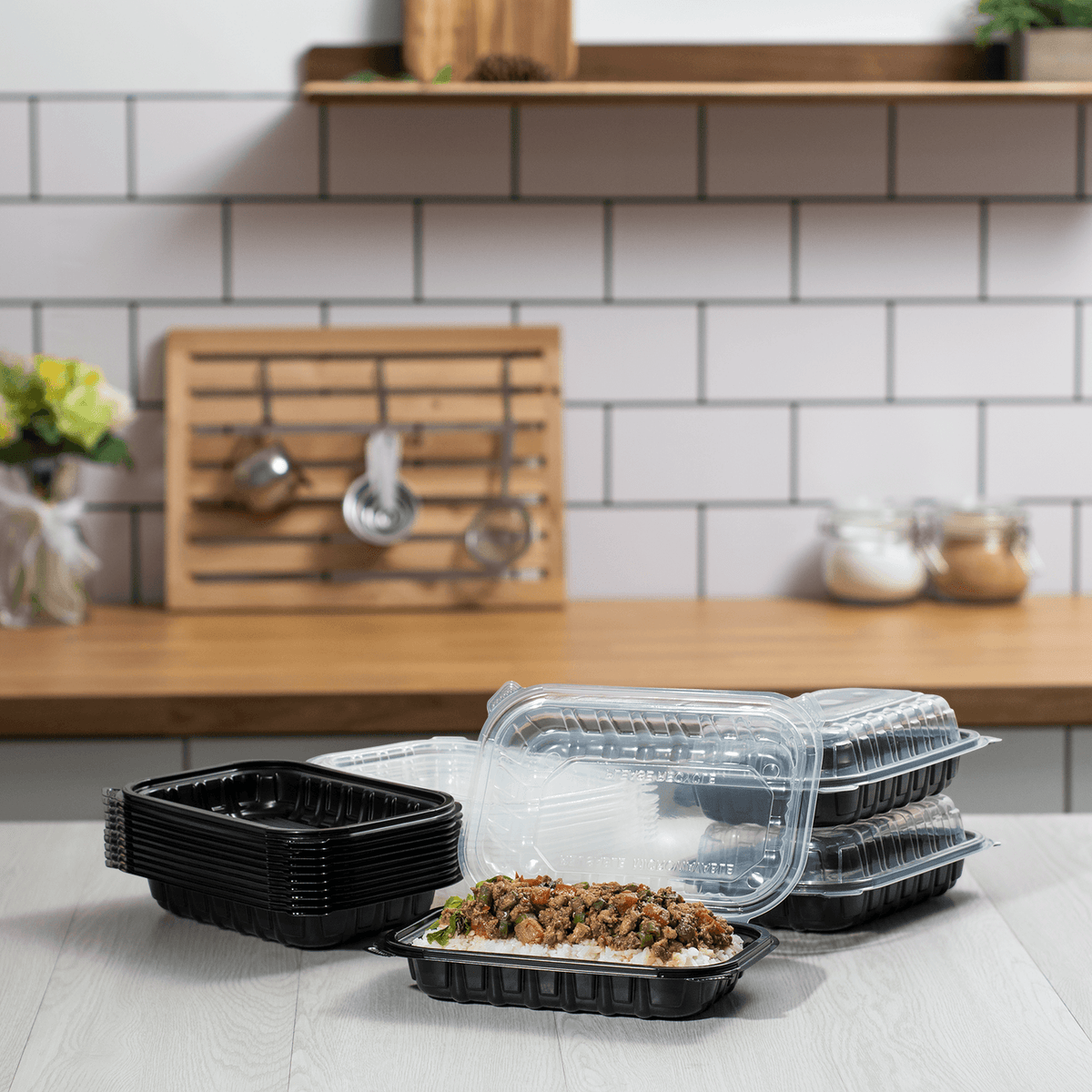 Karat 9" x 6" Premium PP Hinged Container — 150 ct — product photo 5