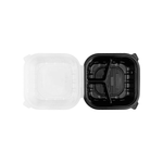 Karat 9" x 9" 3-Compartment Premium PP Hinged Container — 150 ct — product photo 8