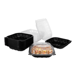 Karat 9" x 9" Premium PP Hinged Container — 150 ct — product photo 2