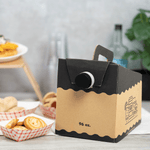Karat 96 oz Beverage Take-Out Container, Kraft — 25 ct