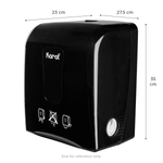 Karat Auto-Cut Roll Towel Dispenser, Black — 1 unit — product photo 5
