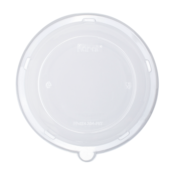 Karat Bowl Lids, For 24-40 oz Molded Fiber Bowl, PET, 204.4 mm — 200 ct — product photo 6