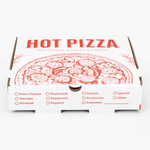 Karat Corrugated Pizza Box, 10''x10''x2'', Generic Print — 50 ct — product photo 2
