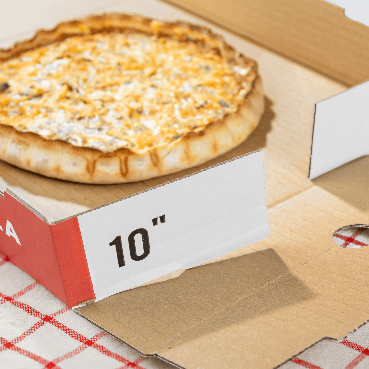 Karat Corrugated Pizza Box, 10''x10''x2'', Generic Print — 50 ct — product photo 4