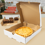 Karat Corrugated Pizza Box, 10''x10''x2'', White — 50 ct